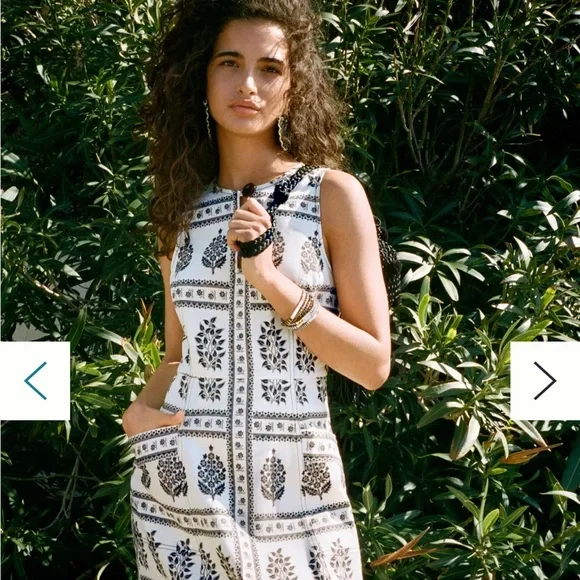 Anthropologie Brown and White Floral Dress - Picture 10 of 10